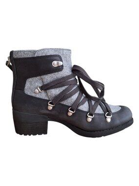 (New) Merrell – Shiloh II Warm Leather Boots (Black/Gray) – Women's‎ 7